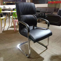 Chaise de visiteur de conférence en cuir pu pour formation au bureau mobilier de bureau
