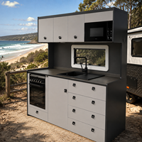Armoire de rangement pour camping-car de grande capacité, en alliage d'aluminium, modulaire, gain de place pour camping-car, caravane