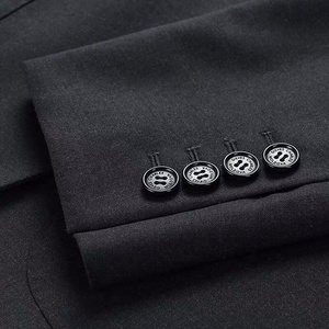 Nouvelle Conception MTM Sur Mesure <span class=keywords><strong>Costume</strong></span> <span class=keywords><strong>Homme</strong></span> Fait Main Noir <span class=keywords><strong>Bleu</strong></span> <span class=keywords><strong>Marine</strong></span> avec Photos et Designs pour Mariage et Bureau - Product Image 4
