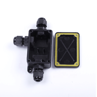 Boîte de jonction électrique miniature en plastique à 3 voies, IP66, étanche pour extérieur