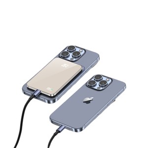 Batterie externe sans fil magnétique 10000mAh en alliage d'aluminium avec écran pour la charge d'iPhone - Product Image 1