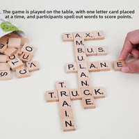 Jeu de puzzle d'alphabet en bois 3D avec perles pour jeunes enfants de 4 à 6 ans et de 5 à 7 ans, éducation précoce, correspondance anglaise