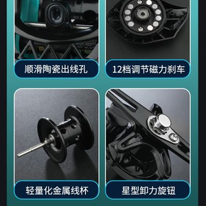 Lure Rod Set Carbon Fiber Long Casting Spinning Reel Sea Fishing Saltwater Fish Complete Kit - Product Image 2