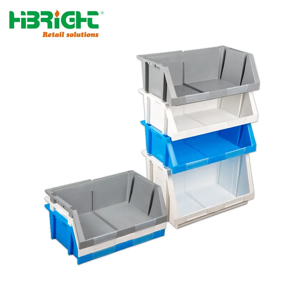 Saving space and easy transport Accessory Industry Warehouse Stackable and Nestable Plastic Storage Bin