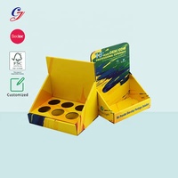 Présentoir de comptoir en carton recyclé pour cosmétiques, présentoir pop-up pour vernis à ongles et huiles, présentoir de table en papier, boîtes CDU PDQ