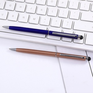 Sản Phẩm Mới Khuyến Mãi Quà Tặng 2 Trong 1 Màn Hình Cảm Ứng <span class=keywords><strong>Stylus</strong></span> <span class=keywords><strong>Pen</strong></span> Hợp Kim Nhôm Biểu Tượng Tùy Chỉnh Ball Point <span class=keywords><strong>Pen</strong></span> Với Silicone <span class=keywords><strong>Tip</strong></span> - Product Image 4