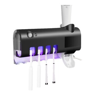 Solar Rechargeable Automatic Smart Magnetic with Wall Hanger Toothbrush Sanitizer <strong>Dispenser</strong> <strong>Toothpaste</strong> <strong>Dispenser</strong> - Product Image 6