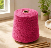 Eco Sustainable Dyed Unique Textured Super Soft High Quality Good Spinnability Yarn 1/5.8Nm Recycled Polyester Nylon Fashion