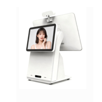 Caja Registradora Todo en Uno con Pantalla Dual de 11.6 y 15.6 Pulgadas, Android 11, Impresora de 80 mm, Escáner QR, Sistema POS con NFC