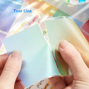 105 pz/scatola di Design Pull-Out personalizzato chiaro sfumato per Memo adesivi trasparenti perlescenti opachi per <span class=keywords><strong>Note</strong></span> adesive appiccicose - Product Image 6