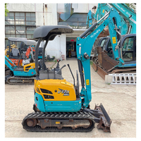 Kubota-miniexcavadora u17 de segunda mano, motor diésel de 2 toneladas