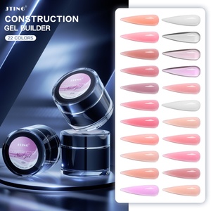 JTING Juego de Esmaltes de Gel para Uñas, en Frascos Negros Únicos de 15ml, 30ml y 50ml, 22 Colores, Gel Constructor para Extensiones de Uñas, OEM, ODM, Marca Privada - Product Image 1