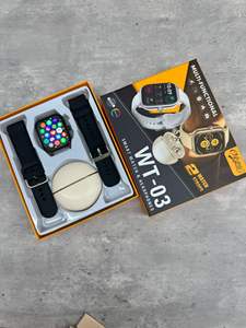 2026 WT-03 Affordable Smart Watch Set Dual Straps With Earbuds Wireless Ear Clip Outdoor Sports Smart Wrist Watch Auriculares - Product Image 5