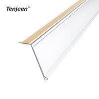 Transparent plastique Pvc auto-adhésif plat magasin extrudé bande de données supermarché prix porte-étiquette étagère étiquette de prix