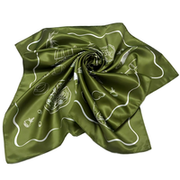 Écharpes en satin de haute qualité, motif luxueux, écharpe en soie personnalisée pour fête, mariage