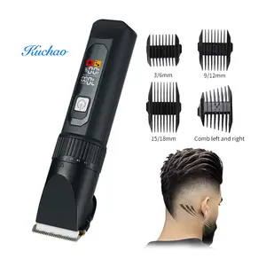 Professional Electric Hair Trimmer Cordless Fade Hair Custom Usb Electric Metal Hair Trimmer Clipper For Men