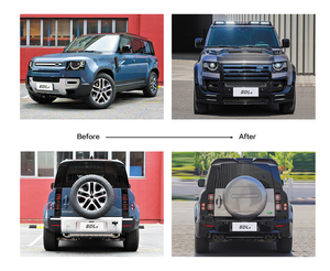 Kit de Conversión de Carrocería Compatible con <span class=keywords><strong>Land</strong></span> <span class=keywords><strong>Rover</strong></span> Defender 2020 - Conjunto de Parachoques Delantero y Trasero Estilo Lumma con Rejilla - Product Image 6