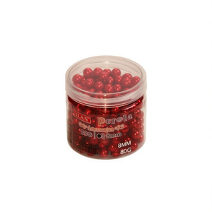 Perle Rosse da 8mm 80G per Decorazione di Abiti - Product Image 2