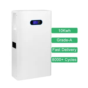 Baterai Lifepo4 48v kapasitas besar, baterai Lithium Ion 100AH 200ah, baterai dinding 5kW 10KW