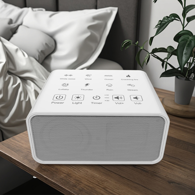 Portable White Noise Speaker Bookshelf Tower Design Midrange Wireless Music System Magnetic Fluid Technology 1-Year Warranty