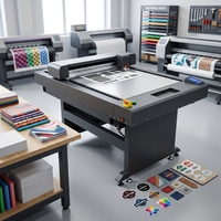 Hoogprecisie vlakbed snijplotter met oscillerend mes, digitale snijmachine voor PET, PVC-folie, karton, vezelcomposiet en zelfklevende materialen