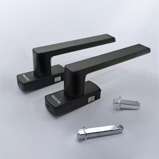Luxury Modern Window Handle with Children Lock Safety Lock Powder Coated Finish for Aluminum Casement Windows