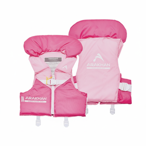 เสื้อชูชีพเด็ก ARAKHAN (WC-35V2/WC-P35V2) เสื้อชูชีพเด็กทำจากโฟม PE พร้อมที่รองศีรษะ สายรัดปรับได้ หัวเข็มขัดคู่ - Product Image 1