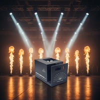 Lance-flammes électrique étanche SAFIR 210 à tête oscillante, télécommande manuelle DMX512 8 canaux 10L pour scène et DJ