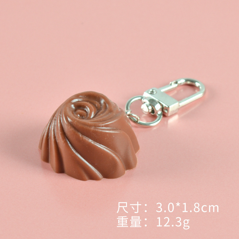 Poignée de porte ronde en chocolat marron