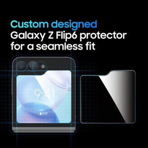 โรงงาน ODM ผลิตกระจกนิรภัยแบบใสเต็มจอ 9H สำหรับ Samsung Galaxy Z Flip 8 7 ฟิล์มกันรอยหน้าจอ HD ด้านนอกสำหรับโทรศัพท์แบบพับได้ - Product Image 5