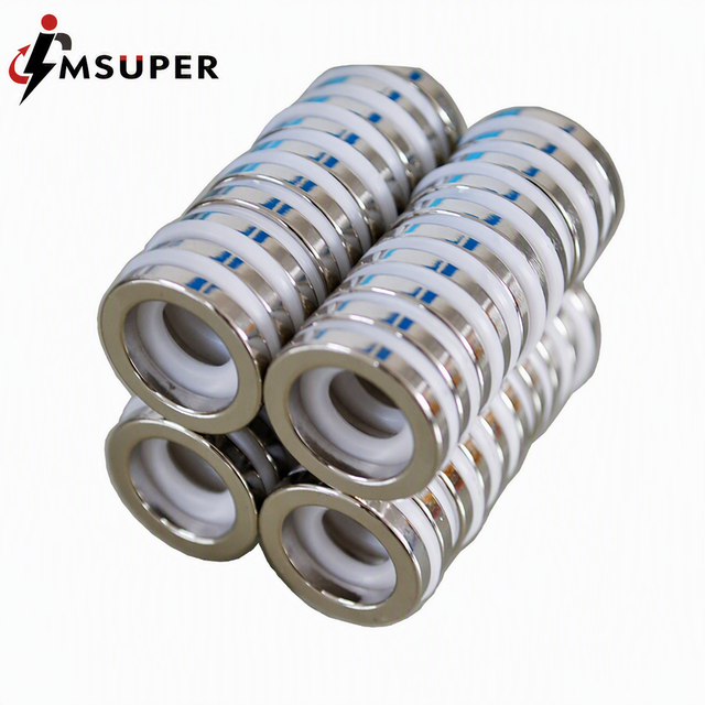 Msuper Industrial Permanent Neodymium Ring Speaker Magnet NdFeB N38 OD25xID10x5mm for Tweeter Woofer Audio
