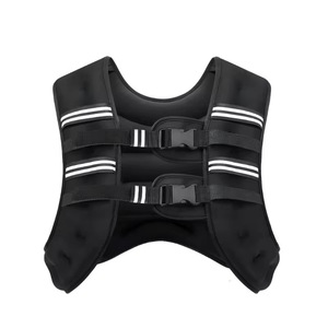 سترة تدريب محمولة مخصصة بشعار حسب الطلب، مصنوعة من الفولاذ المتين المقاوم للماء، بوزن 5 كجم مع شريط عاكس للتدريب والجري - Product Image 1