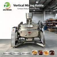 50L-1000L Fruitjam Chili Sauzen Jacketed Multi Cooker RVS Elektrische Kookketel Met Roerder Met Mixer