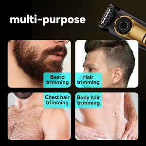 Digital Display USB Rechargeable Electric Shaver Adjustable Comb Beard <strong>Trimmer</strong> With Stainless Steel Blade For Home Hotel Use - Product Image 2