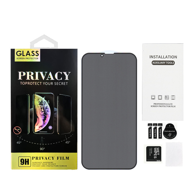 Hot Privacy Screen Protector Film for Iphone 11 12 13 14 Pro Max Anti Spy HD Full Cover Black Edge Screen Protector