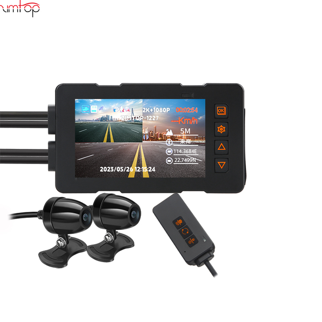 Novatek Chipset 2K+1080P Wifi GPS Motorcycle Dash Cam High Temperature Resistance Motorcycle Dvr