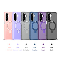 Coques de téléphone tendance en PC+TPU pour Samsung Galaxy A17 5G/A06/A07/A36/A56 A16 A08 A18 avec support magnétique intégré