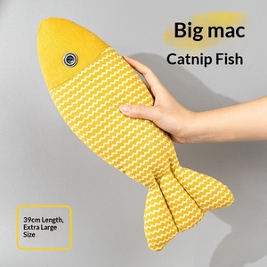 Giocattolo per Gatti Extra Large a Forma di Pesce con Erba Gatta, Simulazione Realistica, per Alleviare lo Stress, Divertimento e Masticazione, Accessori per Animali Domestici - Product Image 6
