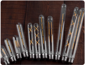 T300 t225 T185 T100 dài ống <span class=keywords><strong>LED</strong></span> Edison bóng đèn <span class=keywords><strong>E27</strong></span> 40 Wát 60 Wát Antique Filament ánh sáng bóng đèn với B22 và E26 cơ sở các loại - Product Image 2