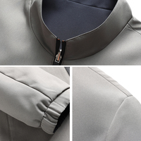 Veste à col montant pour homme de haute qualité, réversible, double face, pour toutes les saisons - pour le bureau ou l'automne et le printemps