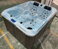 Garten-Außenpool Große Acryl-Badewanne für 3 Personen Hotel-Spa mit Konstanter Temperatur