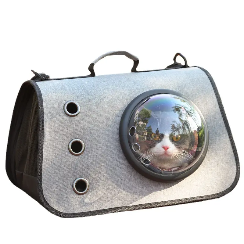 通気性のあるペットキャリア猫子猫犬バックパック宇宙飛行士カプセルウィンドウバックパック子犬猫用