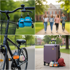 Llavero Colgante para Mochila con Mosquetón, Regalo Promocional para Eventos, Textil, Aleación de Zinc, Impresión Digital, Costura - Product Image 2