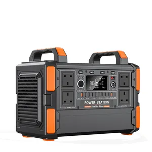 Sistem generator baterai portabel, stasiun daya listrik 110 W cadangan tenaga surya 220V 1200 v luar ruangan rumah lebih aman