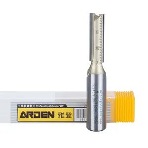 Arden Two Flutes Straight Milling Cutter Slotting For Wood Router Bits 1/2 And 1/4 Shank 10102014