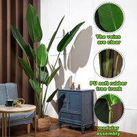 Pot Pohon Buatan Realistis Berkualitas Tinggi, Tanaman Palem Simulasi Evergreen Indoor Outdoor, Penjualan Pabrik Terlaris untuk Taman