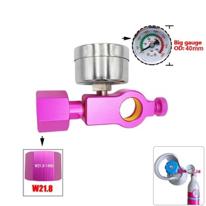 Adaptador de conexión rápida SodaStream rosa CGA320 para estación de llenado de cilindros de CO2 de soda, recarga para cilindros de paintball W21.8-14 - Product Image 1