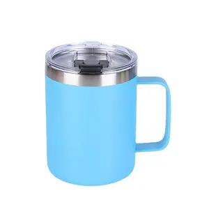 Portable 12oz Handle Cup 304 Stainless Steel Cross Long Time Insulation Mugs Business Gift In Stock