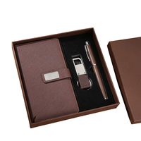 Ensembles de cadeaux d'affaires promotionnels porte-clés Cardcase Signature Pen Notebook Bottle Customize Gifts Box