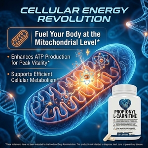 L-Carnitine Propionyl Liposomale Liquide pour une Production d'Énergie Cellulaire Améliorée, Santé Cardiovasculaire et Performance Sportive - Capsules - Product Image 3